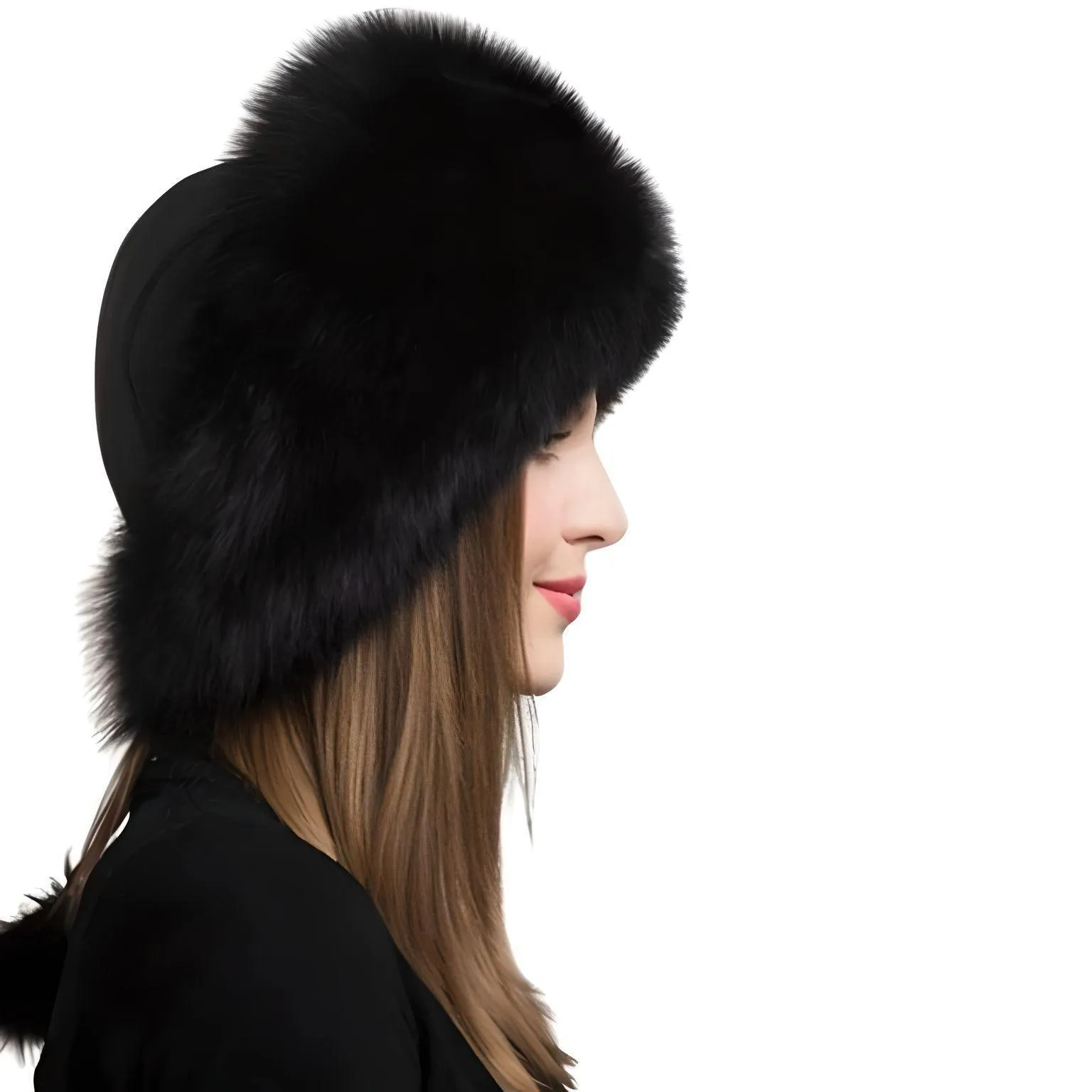 100% Natural Fox Fur Hat Women's Cap Thick Fur Cap Winter Warm Hat Female Fashion For Women Hat With Earmuffs Hat