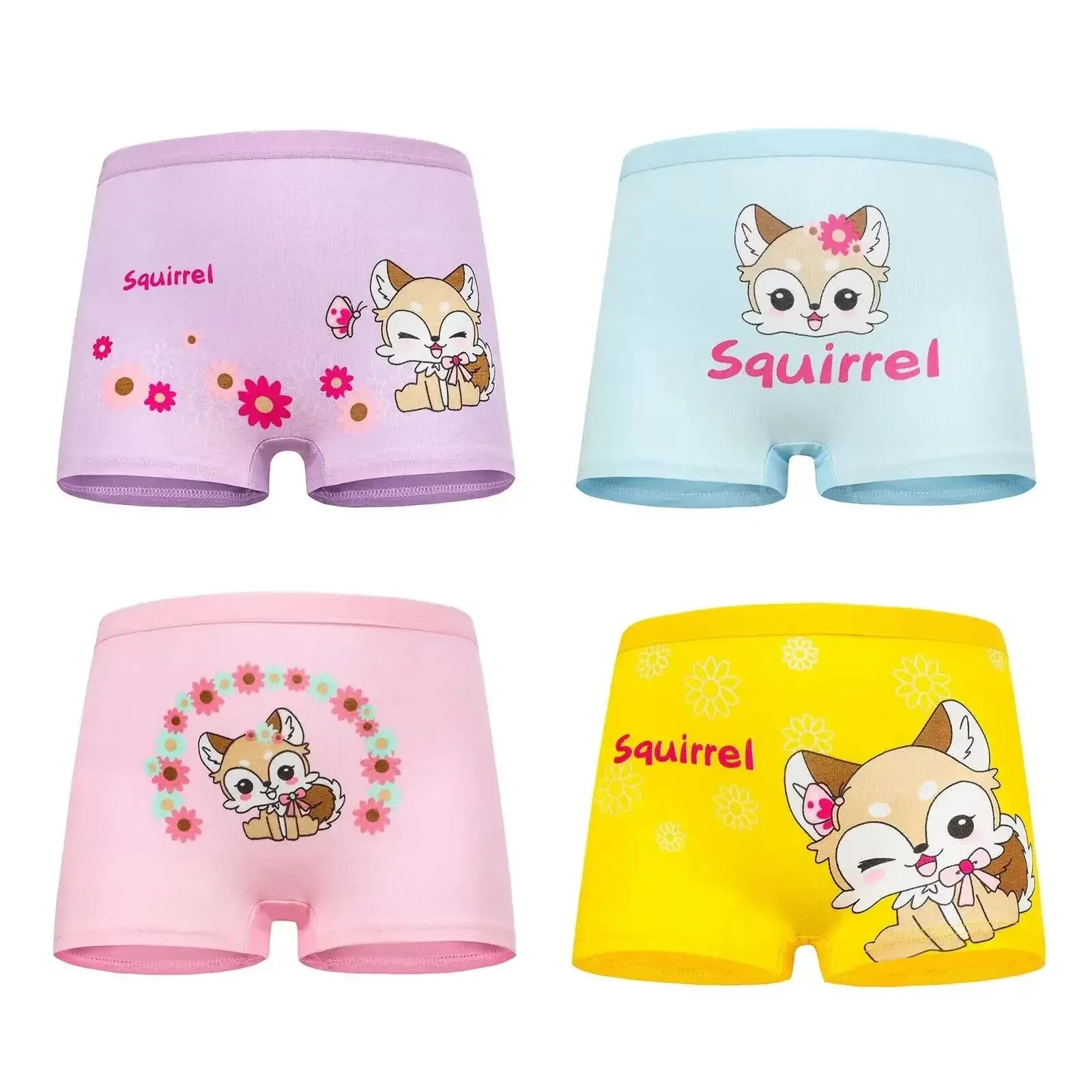 10PC Baby Girls Panties Cotton Soft Cartoon Child Underwear for Girls Kids Boxer Panties Breathable Teen Children's Briefs