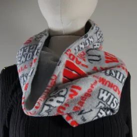 Accessories - Scarves - Cowl - NCAA - University of Wisconsin-Madison-UW - Badgers - Words