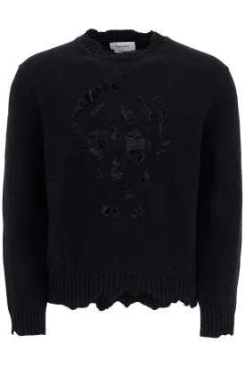 Alexander Mcqueen 'Distressed Skull Print Pul