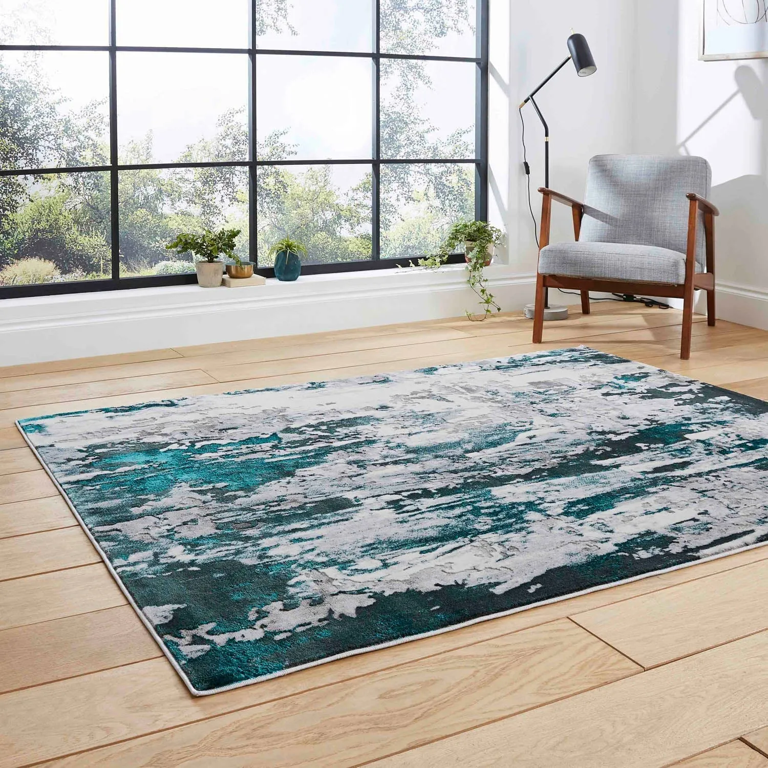 Apollo GR580 Grey/Green Rug