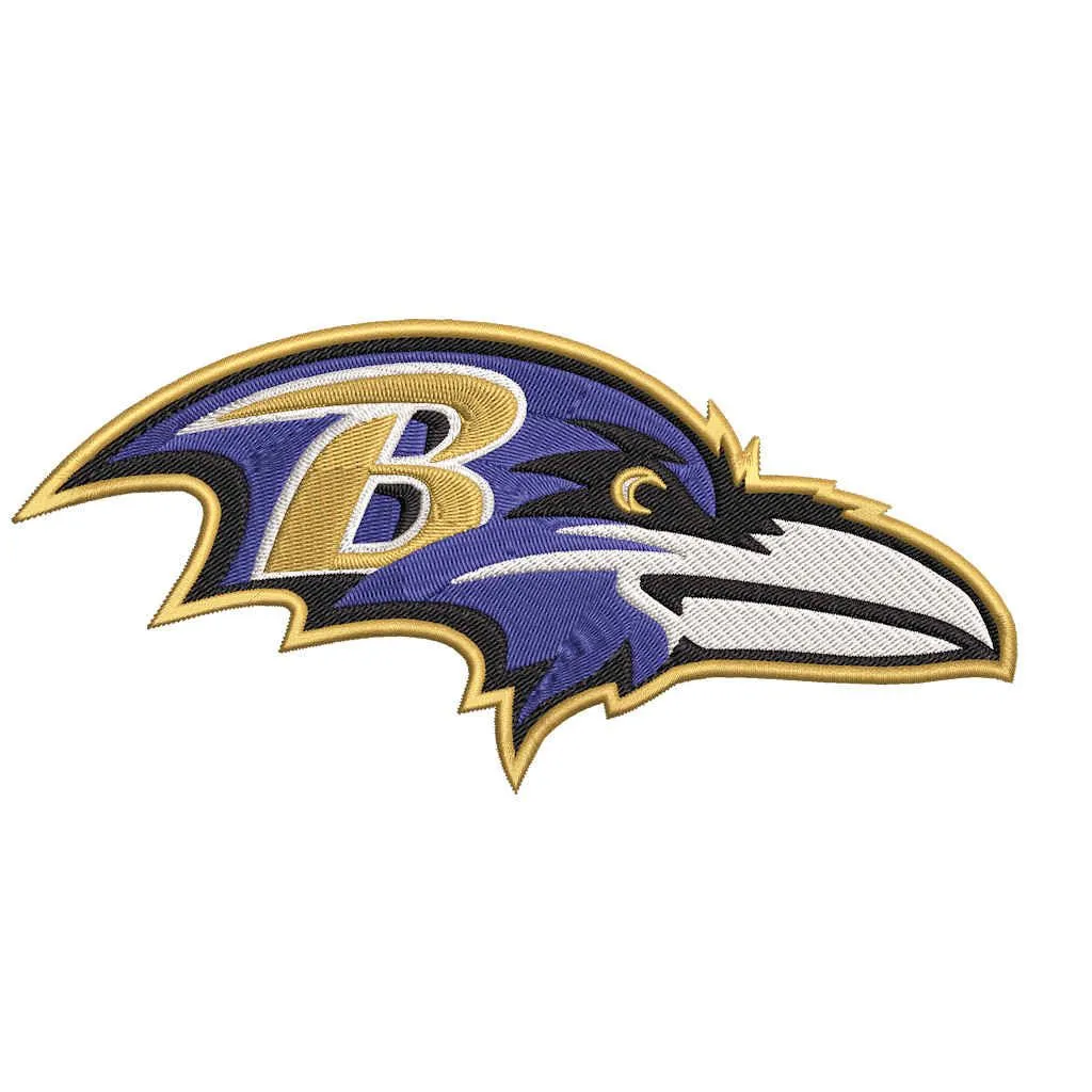 BALTIMORE RAVENS- Pack of 6 Designs - Embroidery Design