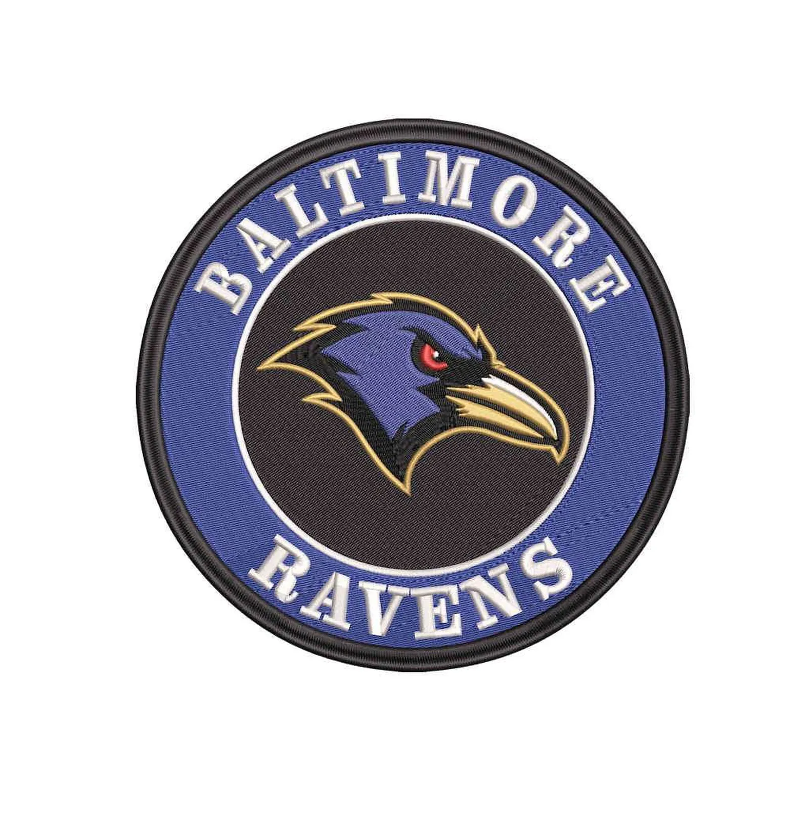 BALTIMORE RAVENS- Pack of 6 Designs - Embroidery Design