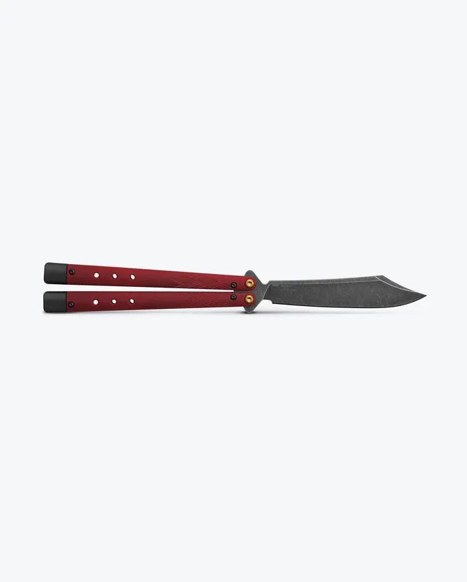 Benchmade Necron 99BK-1 4.59" Black CPM-S30V Ruby Red G10 Handle