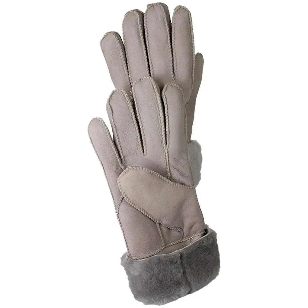 BOL Women's Button Hand Stitched Merino Sheepskin Gloves