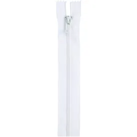 Coats All-Purpose Plastic Zipper 22in White