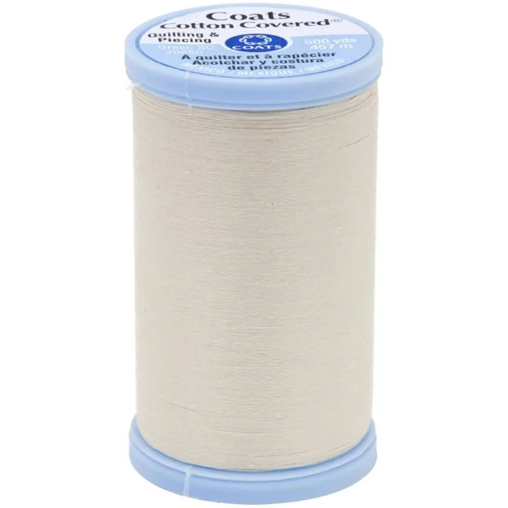 Coats Cotton Covered Quilting & Piecing Thread 500yd Pearl