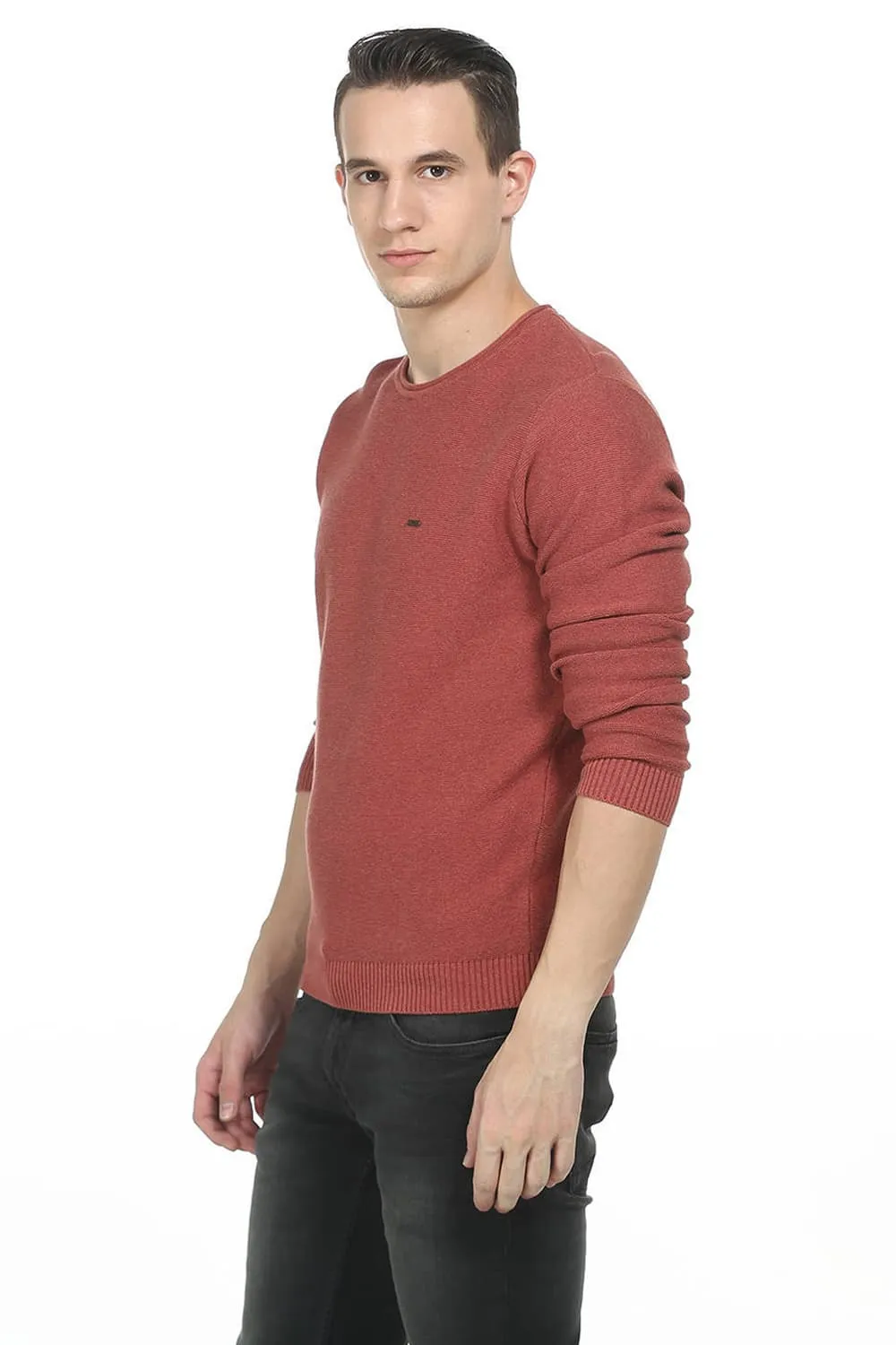 Comfort Fit Mens Roll Neck Sweater