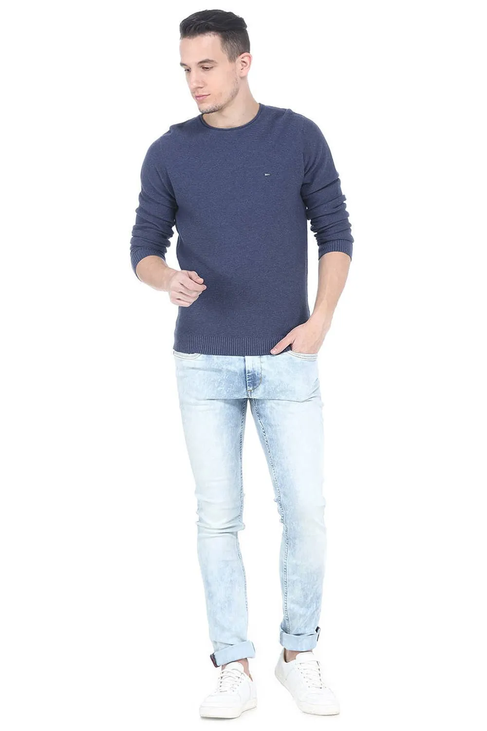 Comfort Fit Mens Roll Neck Sweater