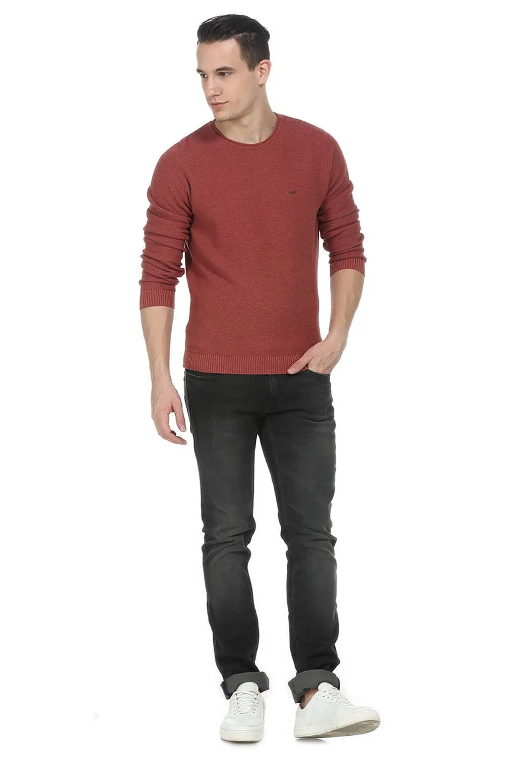 Comfort Fit Mens Roll Neck Sweater