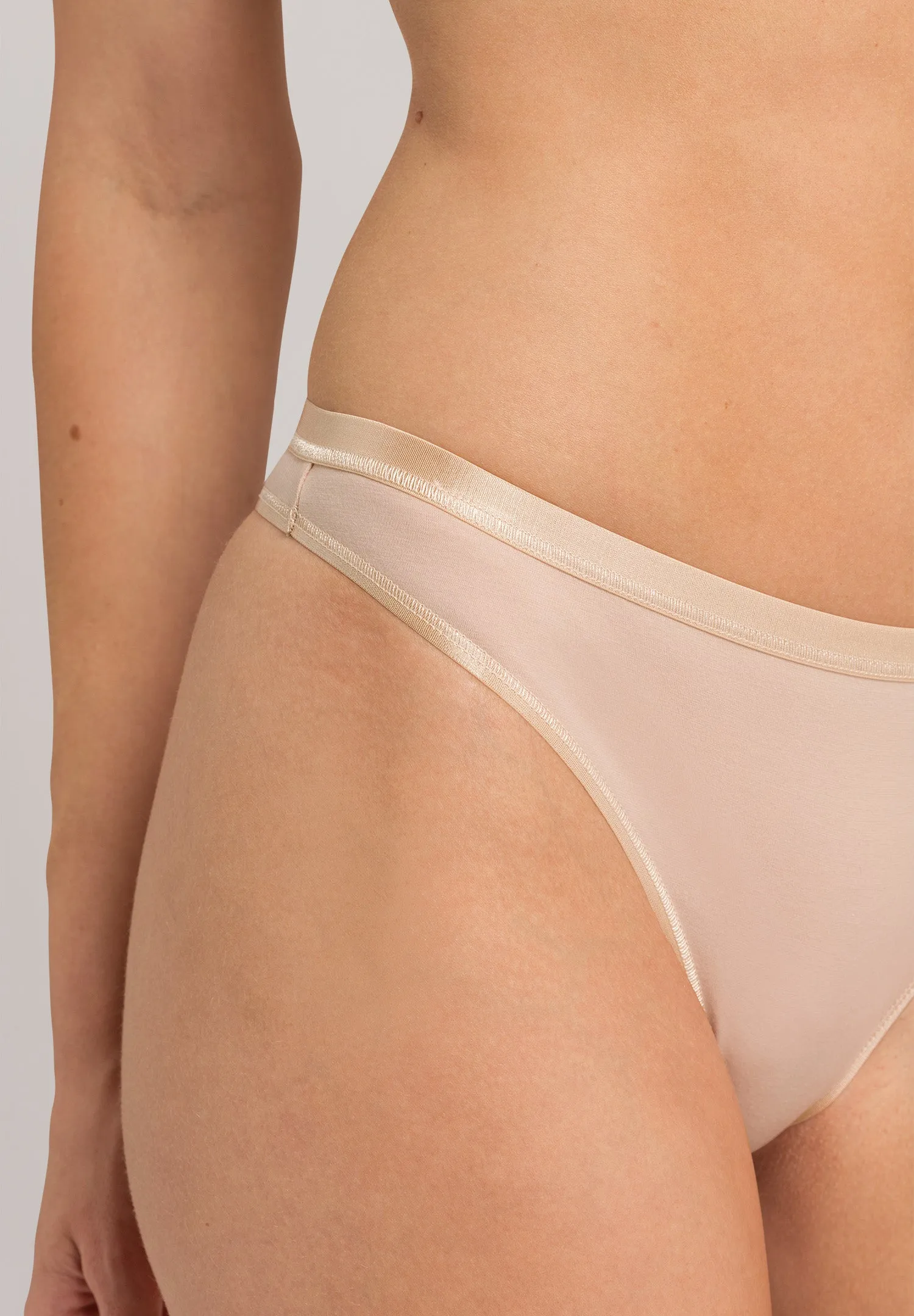 Cotton Sensation Cotton Thong | Beige 71402-274