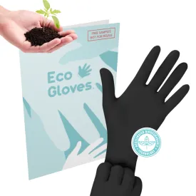 Eco Gloves Biodegradable Nitrile Gloves (4 Mil) - BLACK (4 Mil) - SAMPLE FOLDER