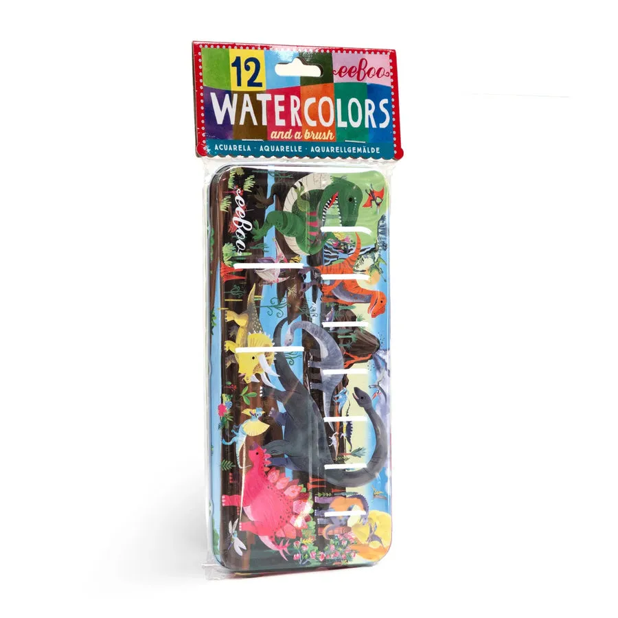 Eeboo 12 Watercolors In A Tin