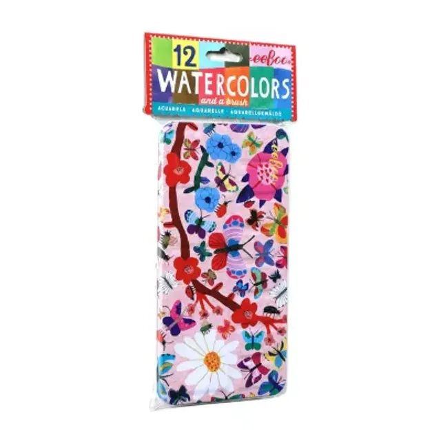 Eeboo 12 Watercolors In A Tin