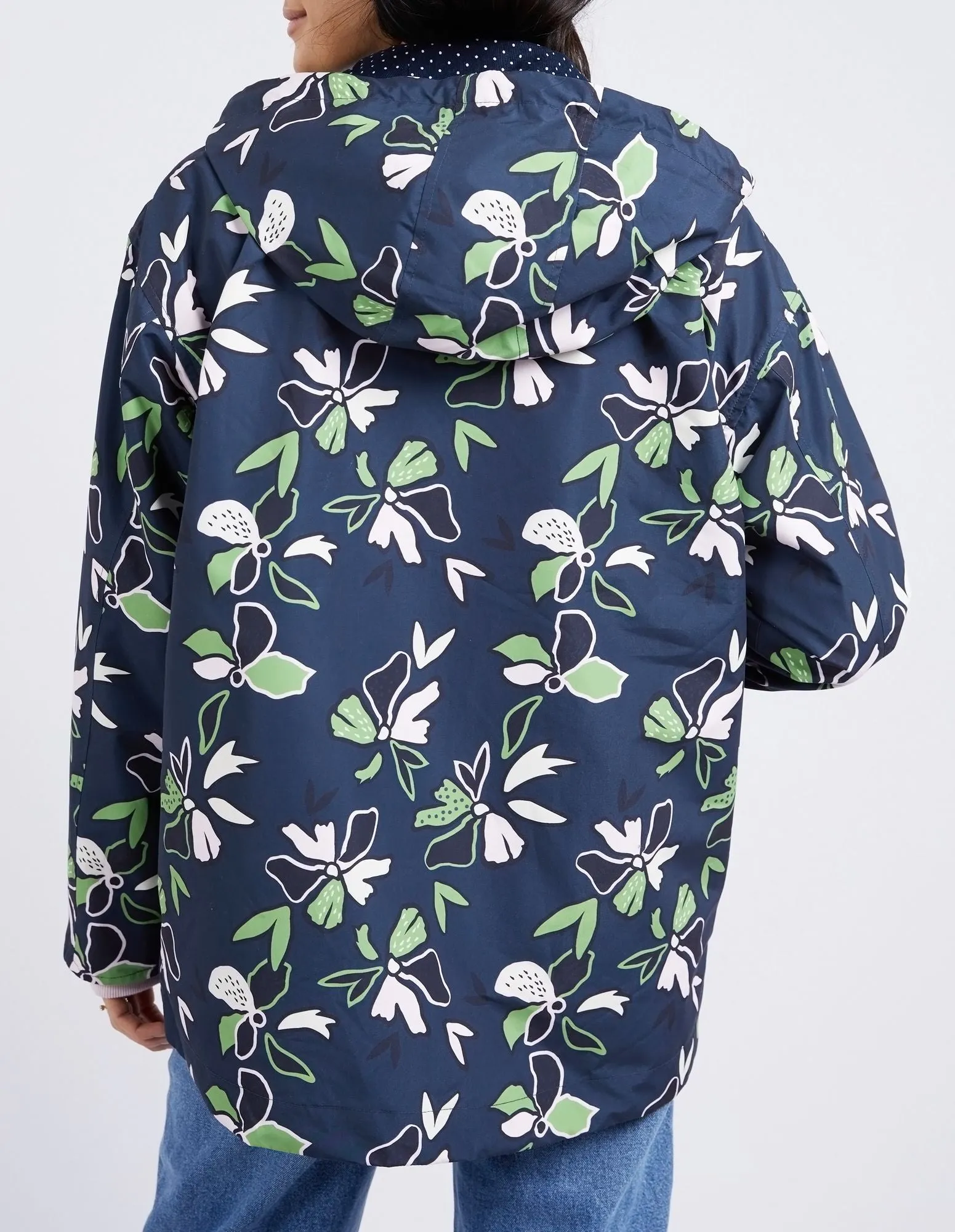 Elm Idyll Floral Raincoat