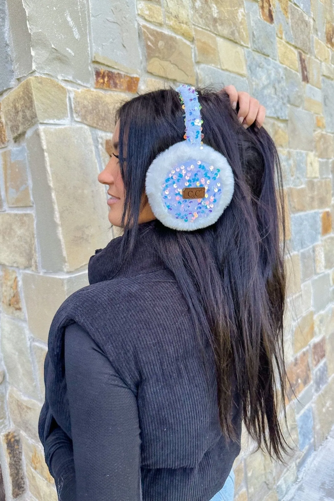 EMS4282 Sequin Earmuffs