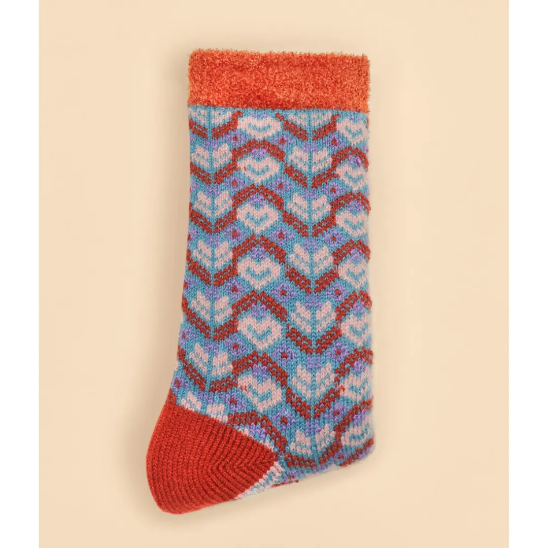 Fair Isle Cozy Socks by Powder UK - Teal