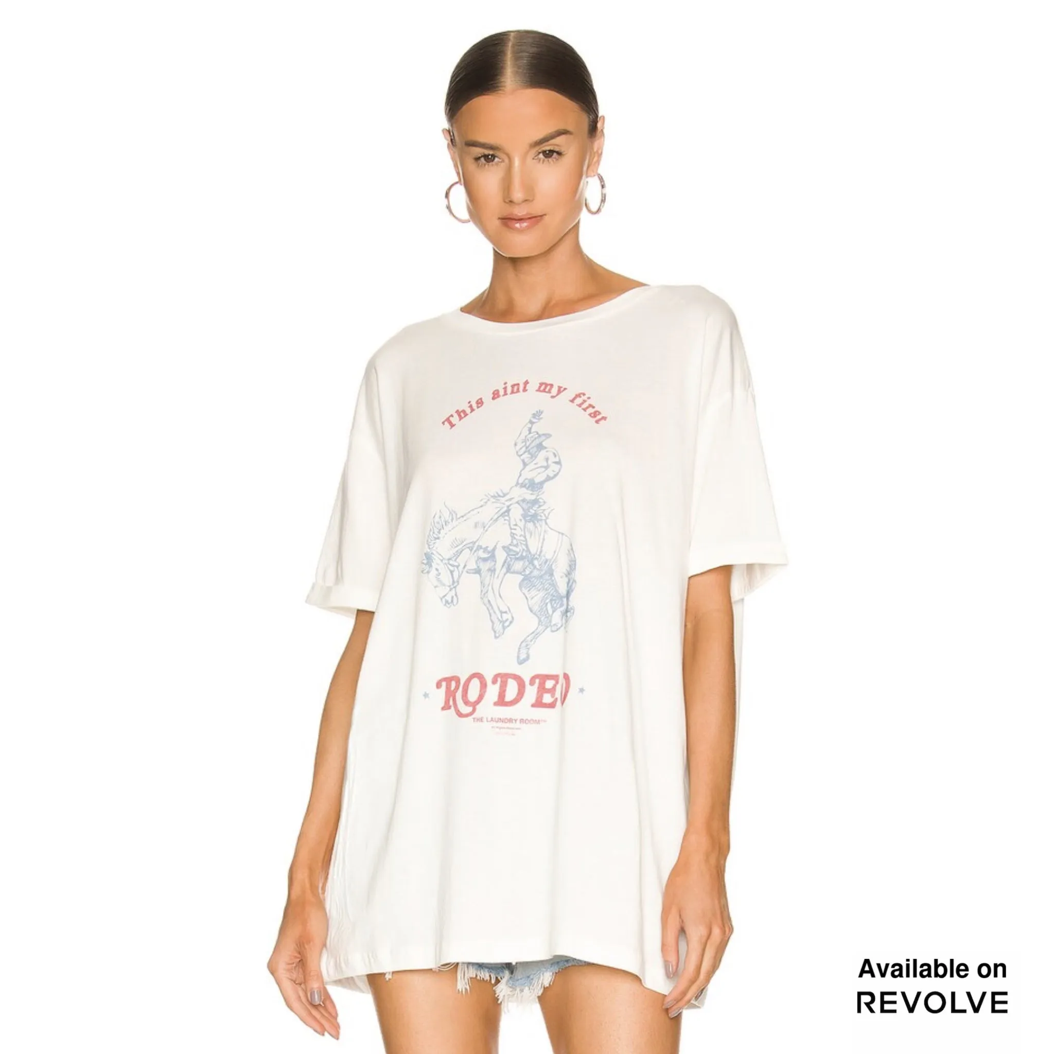 First Rodeo - Oversized Tee - White