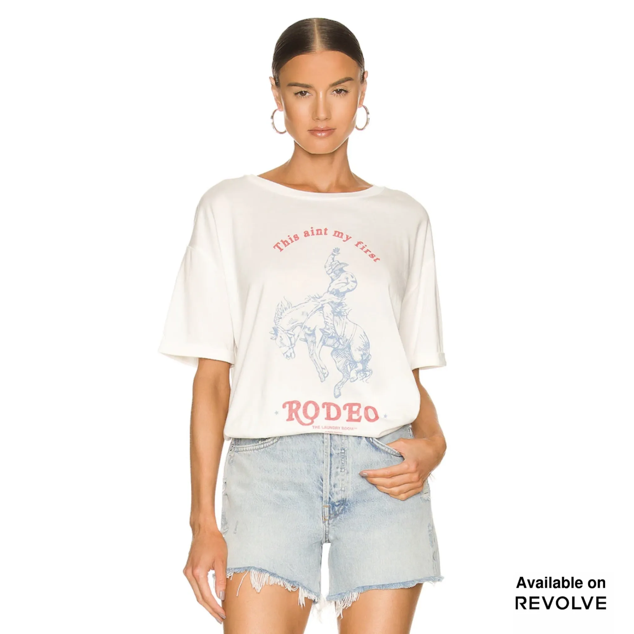 First Rodeo - Oversized Tee - White