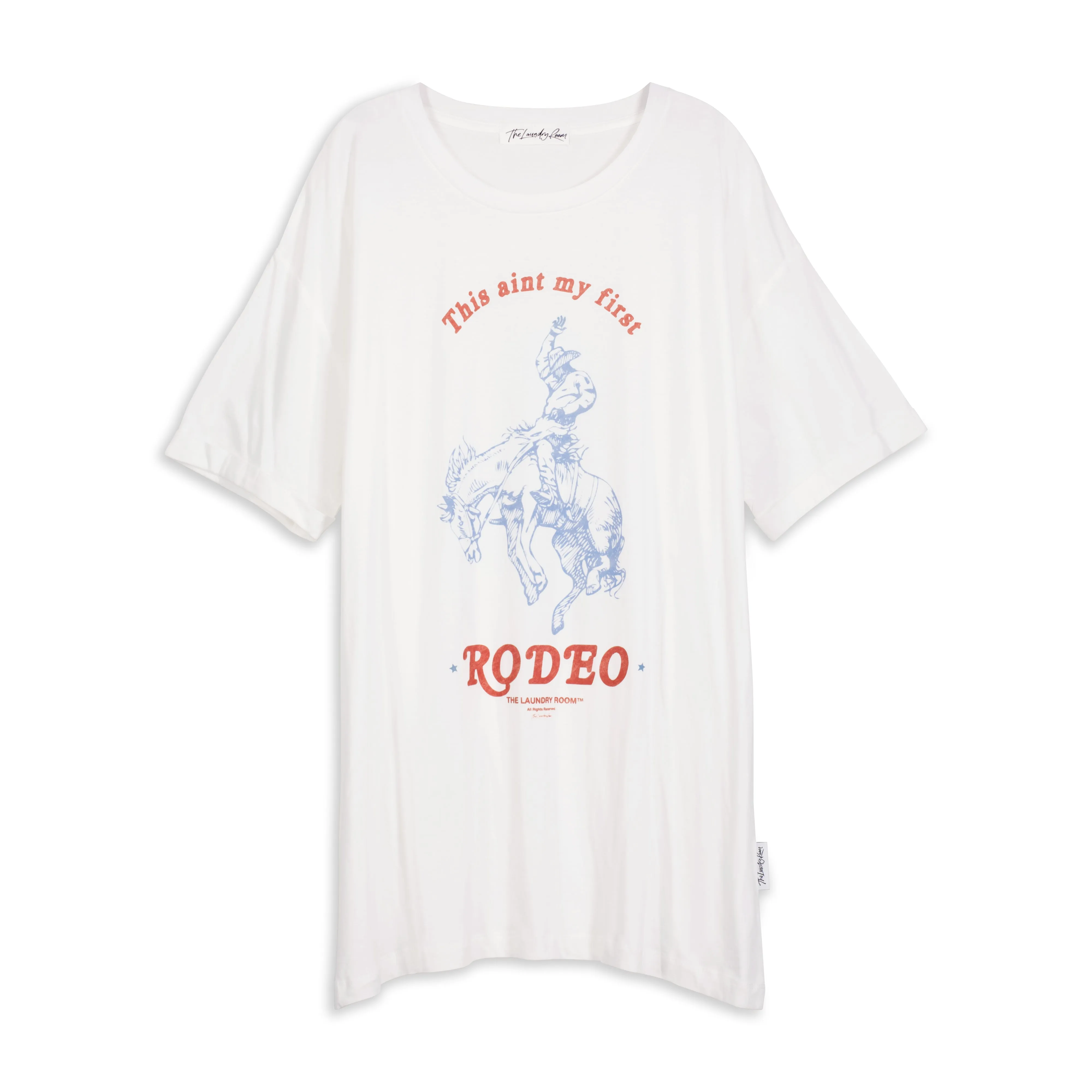 First Rodeo - Oversized Tee - White