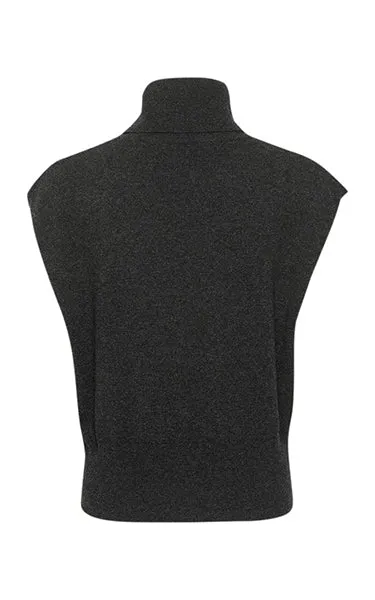 Gestuz Manzi Knit Vest Graphite