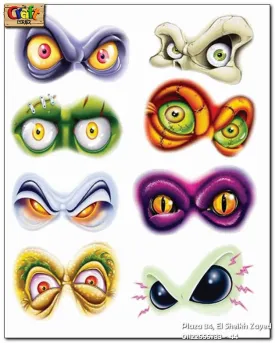 Halloween stickers (spooky eyes)