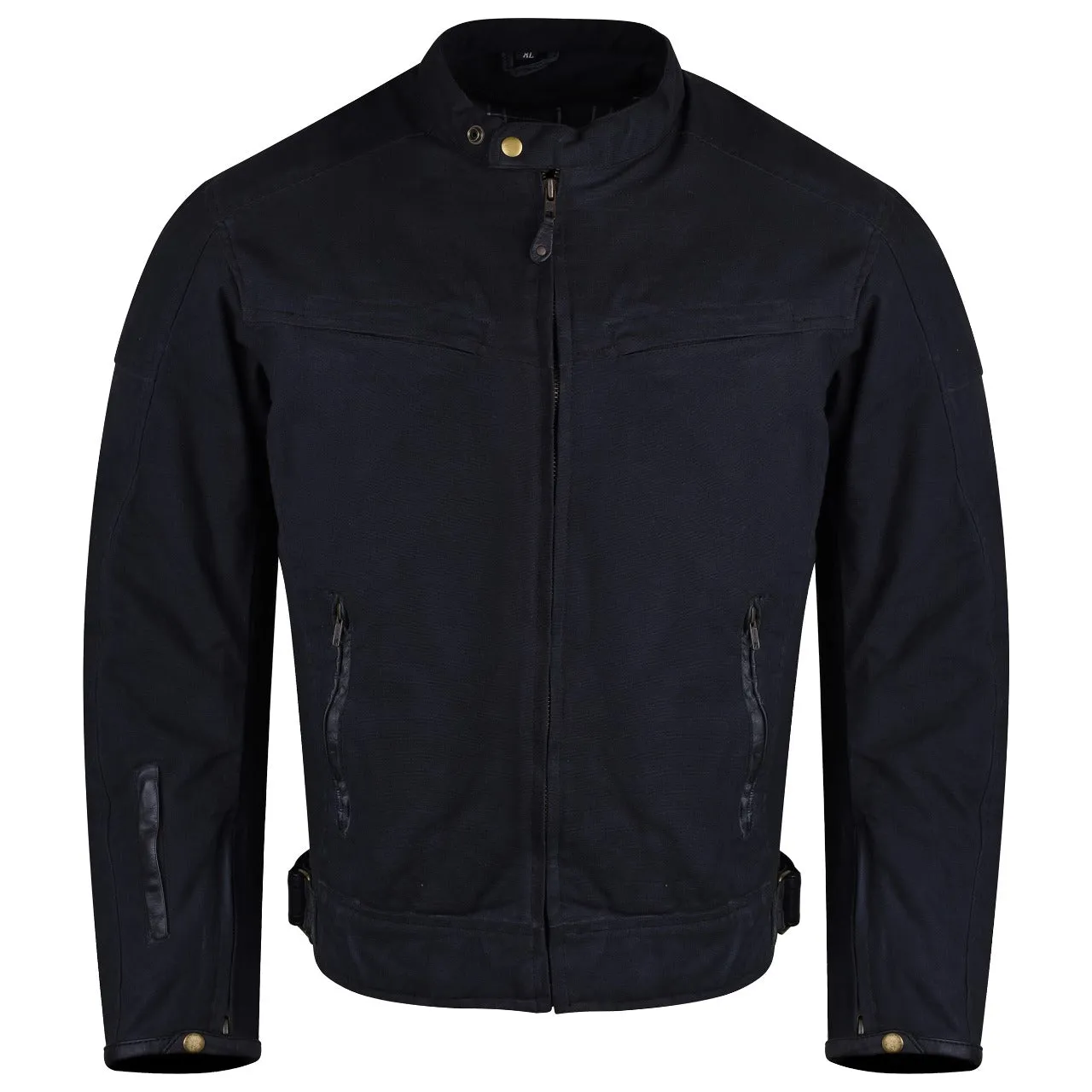 HMM1514B Enigma Men's Black Wax Cotton Scooter Jacket