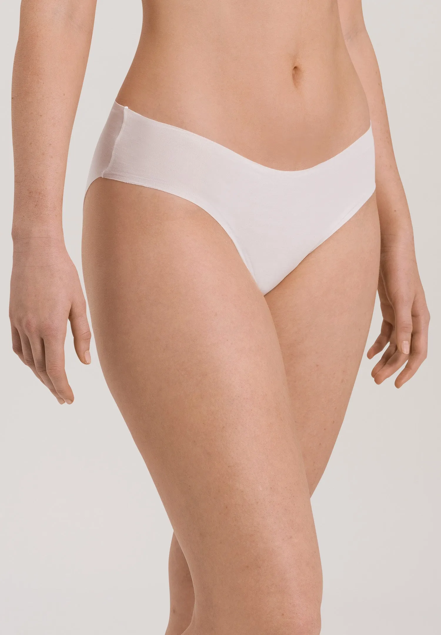 Invisible Cotton Hi Cut Brief | White 71227-101