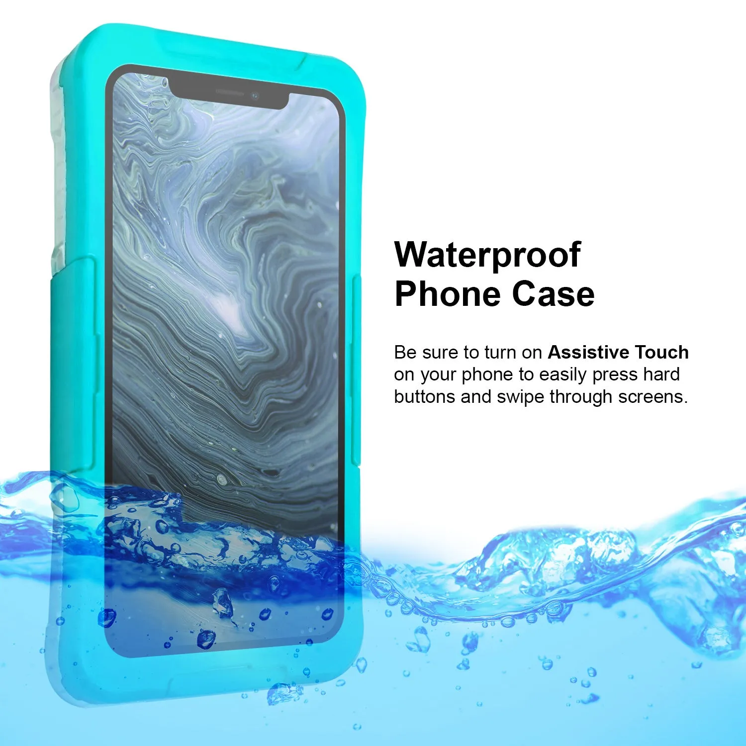 iPhone XS Max Case - Waterproof with Neck Strap