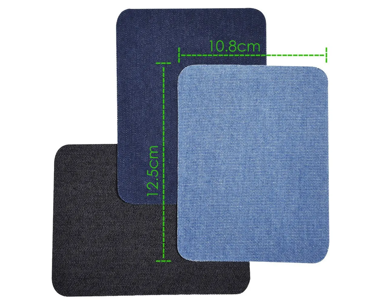 Iron On Patches for Jeans 12 Pieces Assorted Cotton Jeans Repair Kit