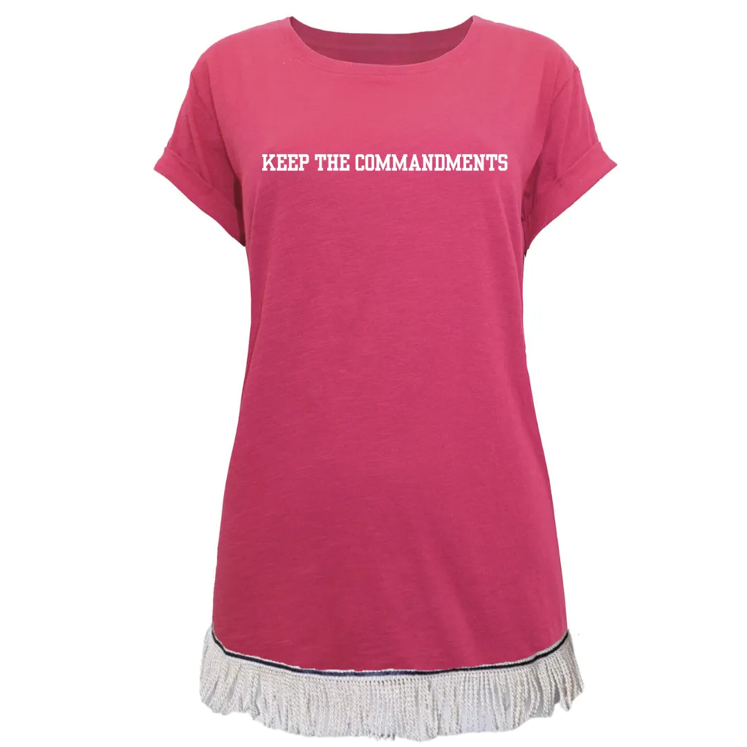 Keep the Commandments Turn Up Sleeve T-Shirt