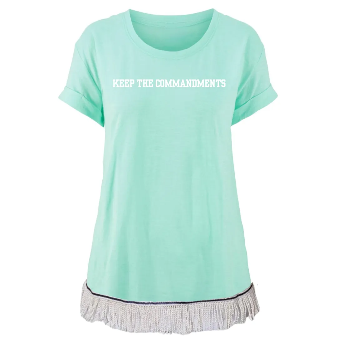 Keep the Commandments Turn Up Sleeve T-Shirt