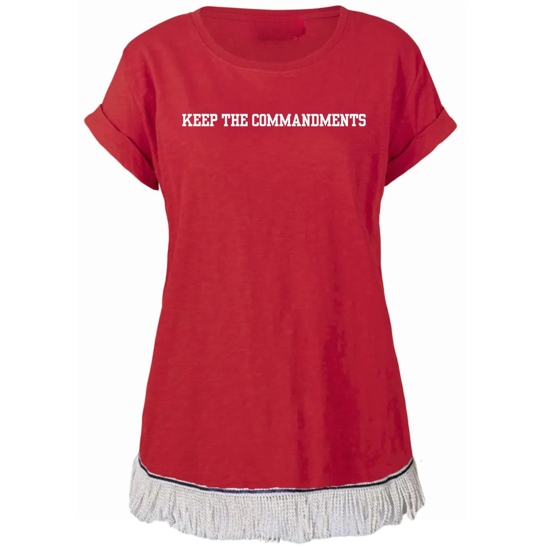 Keep the Commandments Turn Up Sleeve T-Shirt