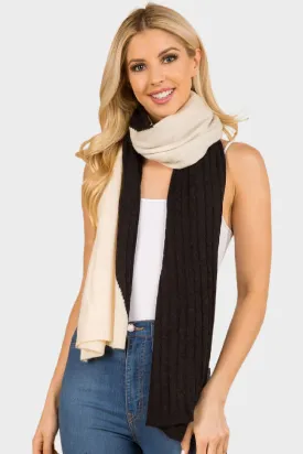 Knit Split Scarf