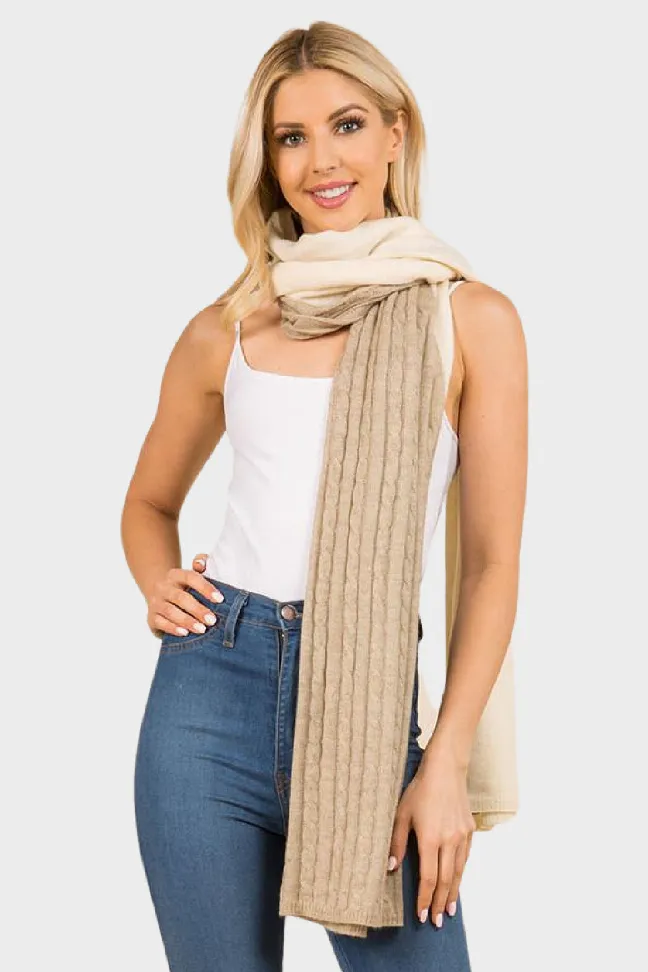 Knit Split Scarf