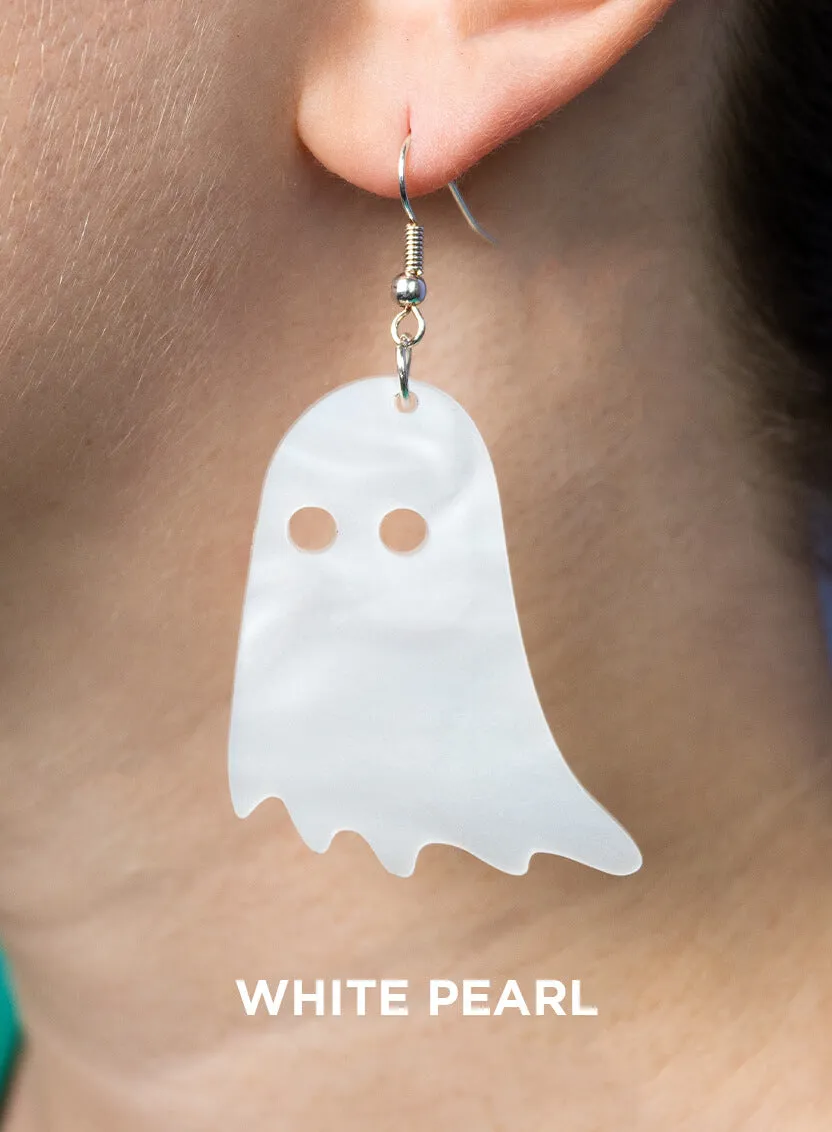 Large Ghost Charm Earrings