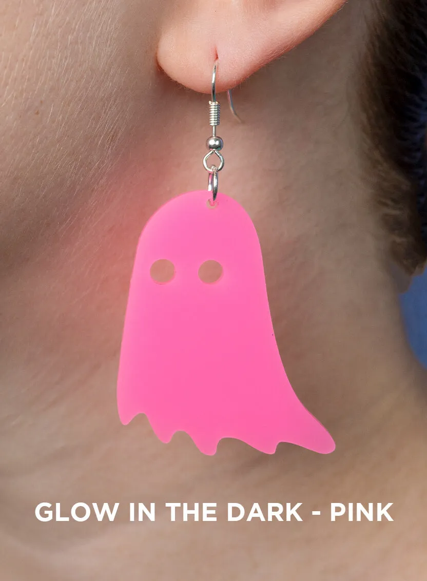 Large Ghost Charm Earrings