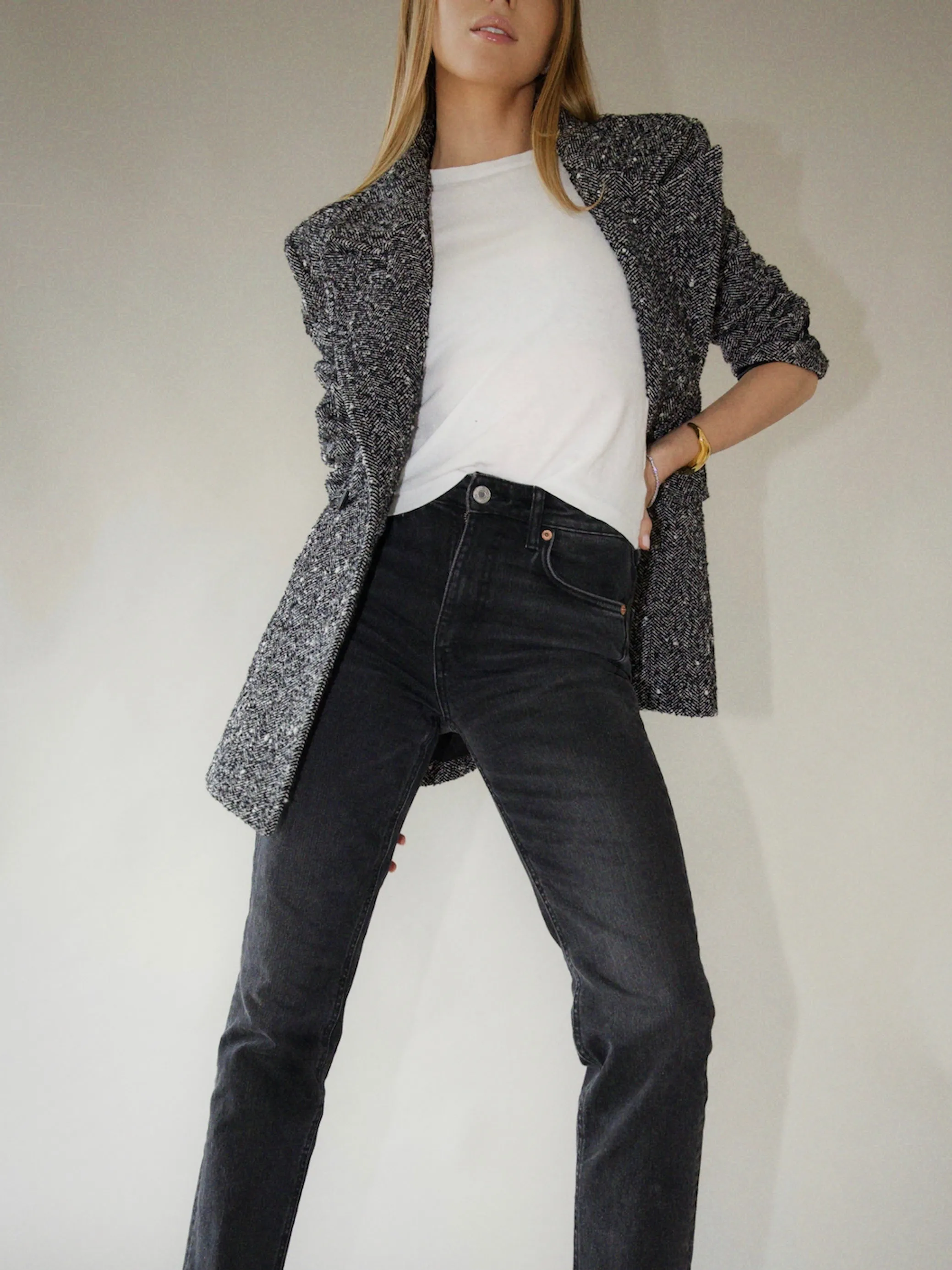 Linda Wool Tweed Blazer