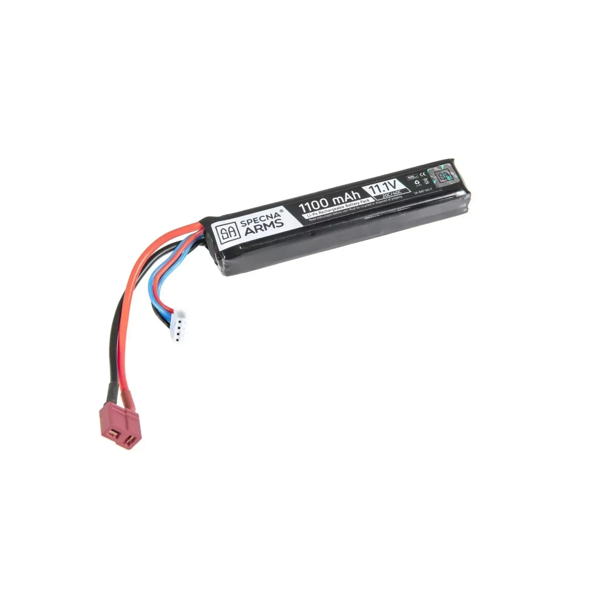 LiPo 11.1V 1100mAh 20C/40C Batteri - Deans