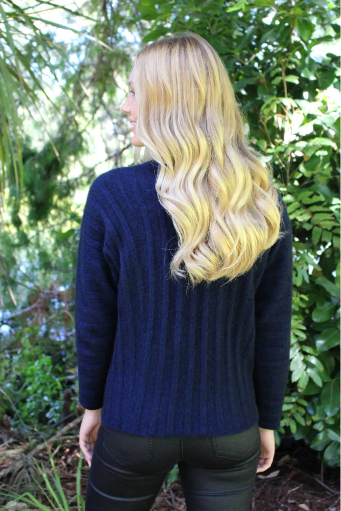 Lothlorian Groove Sweater in Merino Wool and Possum Fur