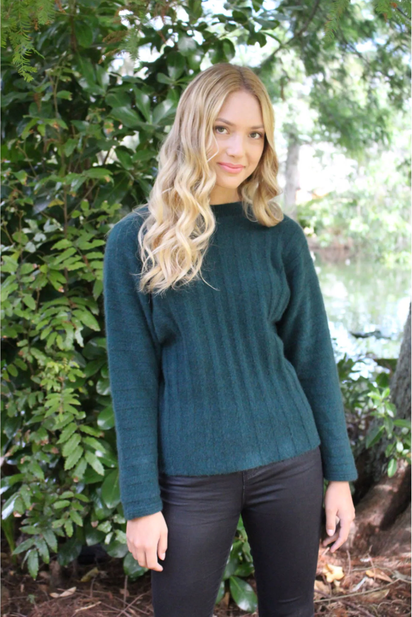 Lothlorian Groove Sweater in Merino Wool and Possum Fur