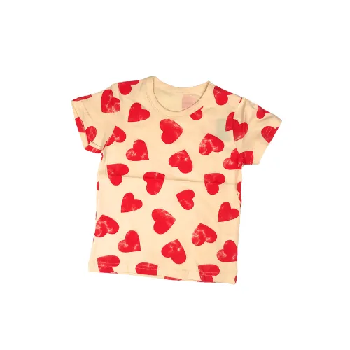 Love Heart Cotton Short-Sleeve Tee