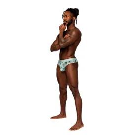 Male Power Sheer Prints Thong