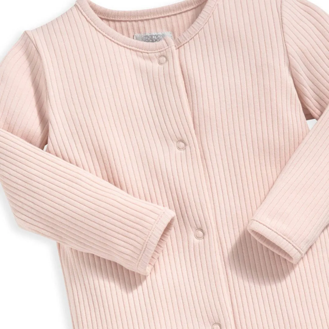 Mamas and Papas Organic Cotton Ribbed Onesie - Pink