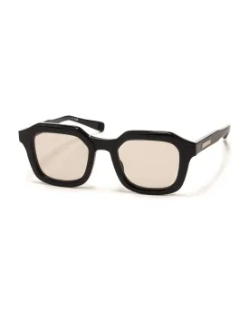 Matheson Eye Glasses Black/ White Gold / Clear