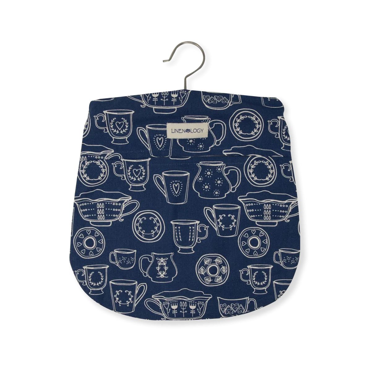 Peg Bag - Cup & Saucer - Navy