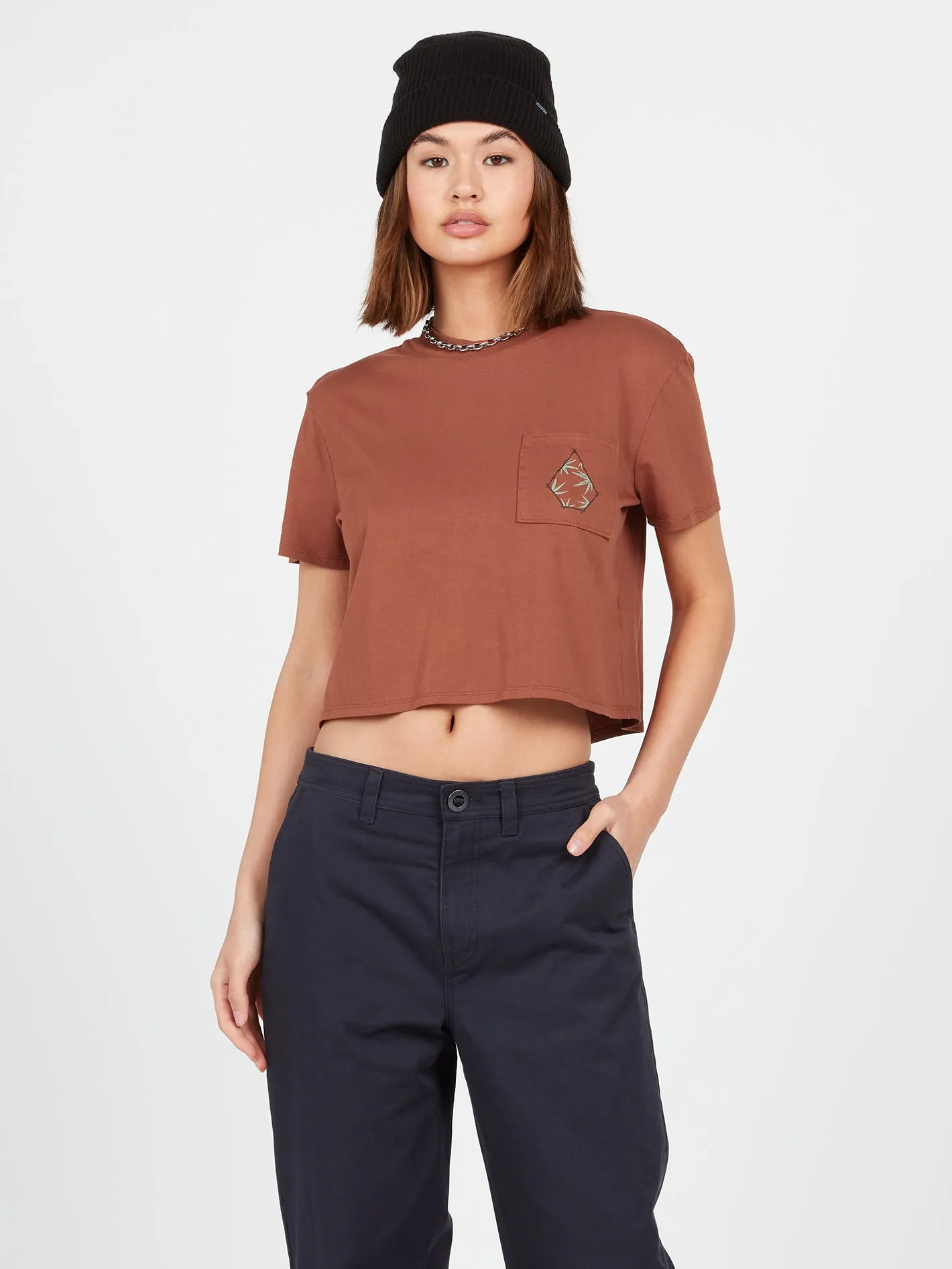 Pocket Dial Short Sleeve Tee - Dark Clay