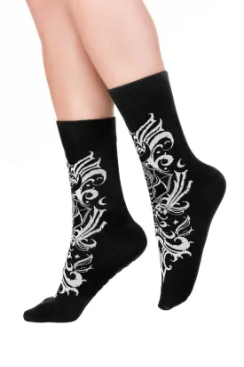 Restyle - Bat Baroque - Socks - Gothic Fashion Accessory