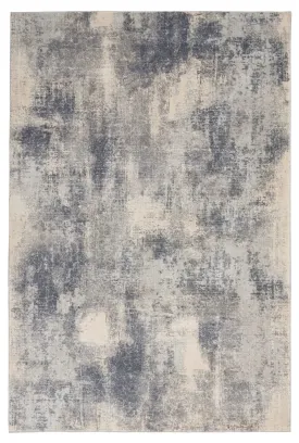 Rustic Textures RUS02 Blue/Ivory Rug