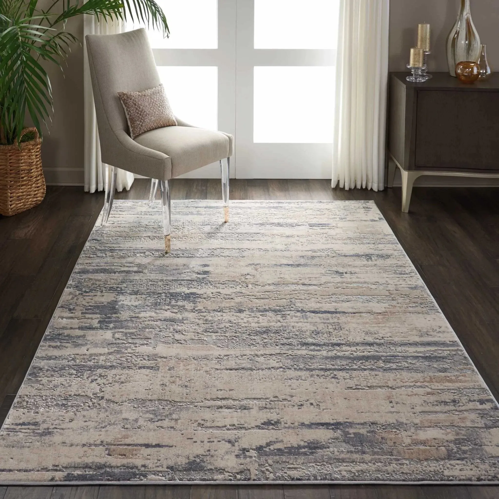 Rustic Textures RUS04 Beige/Grey Rug